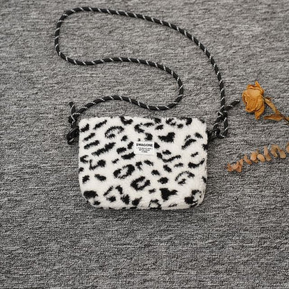 Bag Applique Fleece Crossbody