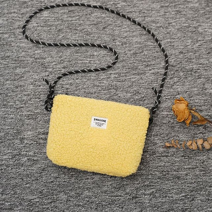 Bag Applique Fleece Crossbody