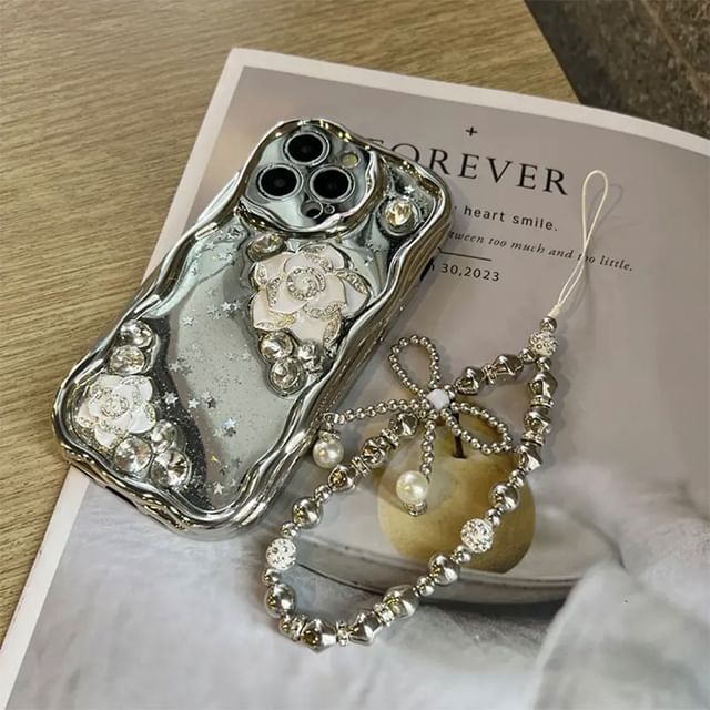 Floral Metallic Phone Case / Strap / Set