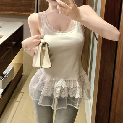 Lace Trim Camisole Top