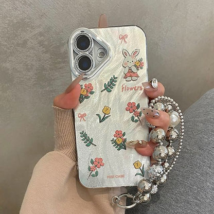 Rabbit Floral Phone Case / Strap / Set