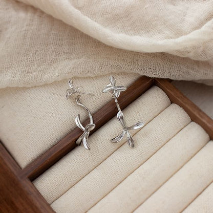 Flower Drop Earring / Clip-On Earring