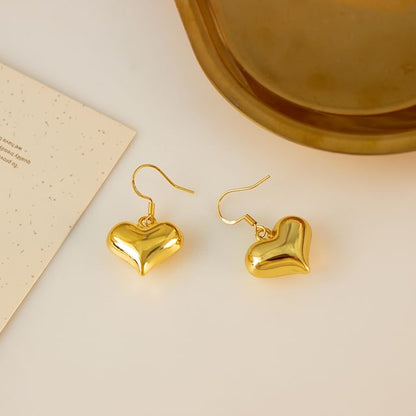 Heart Drop Earring / Clip-On Earring