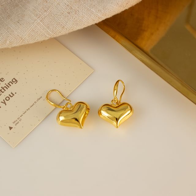 Heart Drop Earring / Clip-On Earring