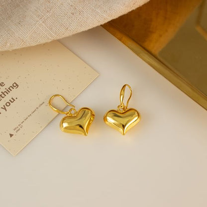 Heart Drop Earring / Clip-On Earring