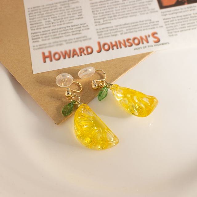 Lemon Drop Earring / Clip-On Earring