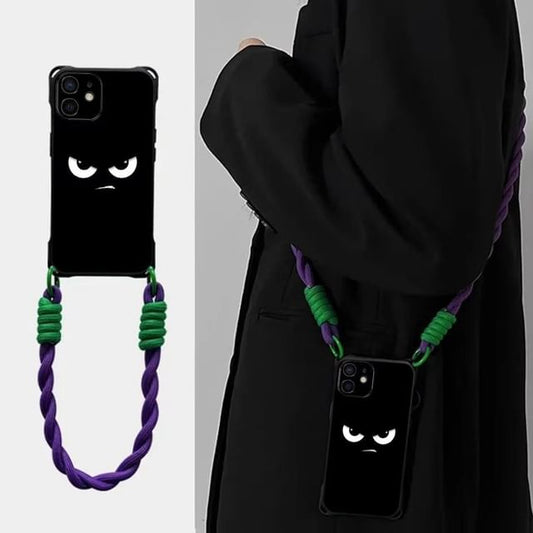 / Cartoon Eye Set Lanyard Case Strap Phone