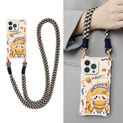 Lanyard / Phone Burger Girl Case Strap Set