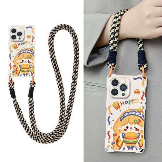 Lanyard / Phone Burger Girl Case Strap Set