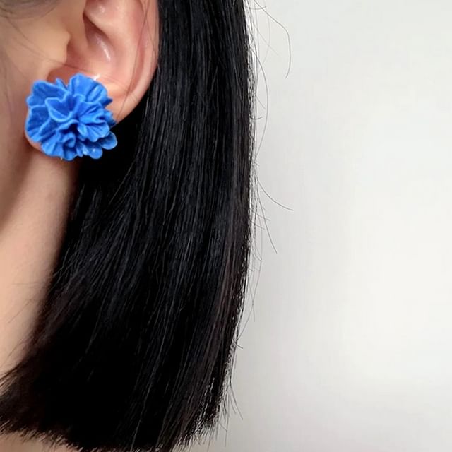 Floral Alloy Stud Earring / Ear Cuff