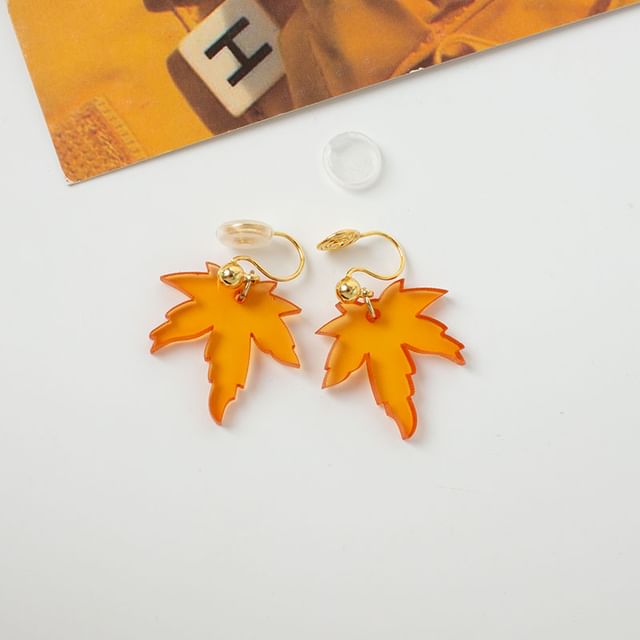 Leaf Alloy Drop Earring / Ear Cuff (Various Designs)