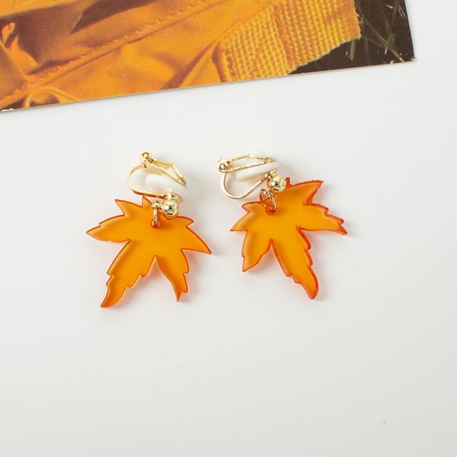 Leaf Alloy Drop Earring / Ear Cuff (Various Designs)