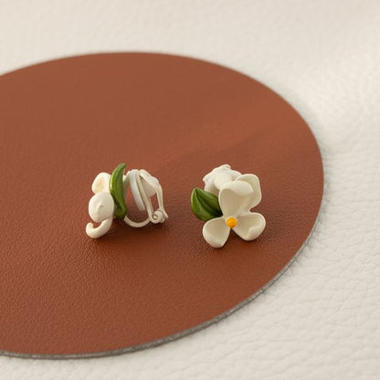 Floral Alloy Stud Earring / Ear Cuff (Various Designs)