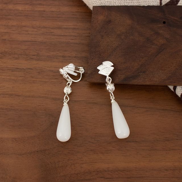 Fan Rhinestone Faux Gemstone Alloy Drop Earring / Ear Cuff (Various Designs)