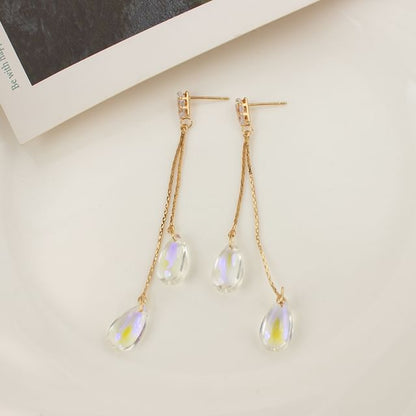 Faux Crystal Alloy Dangle Earring / Ear Cuff