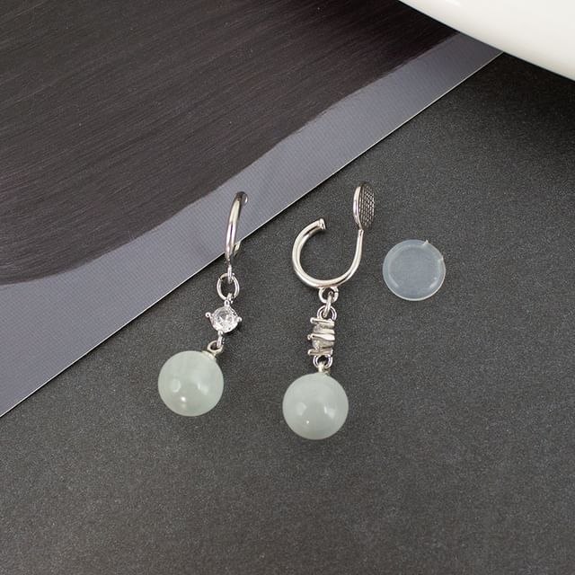 Faux Cat Eye Stone Alloy Dangle Earring / Ear Cuff (Various Designs)