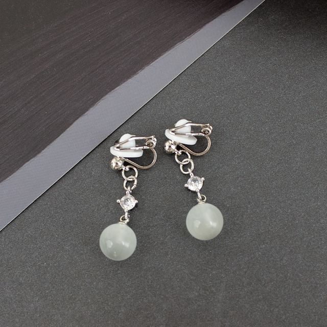 Faux Cat Eye Stone Alloy Dangle Earring / Ear Cuff (Various Designs)