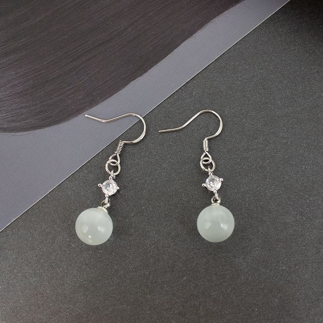 Faux Cat Eye Stone Alloy Dangle Earring / Ear Cuff (Various Designs)