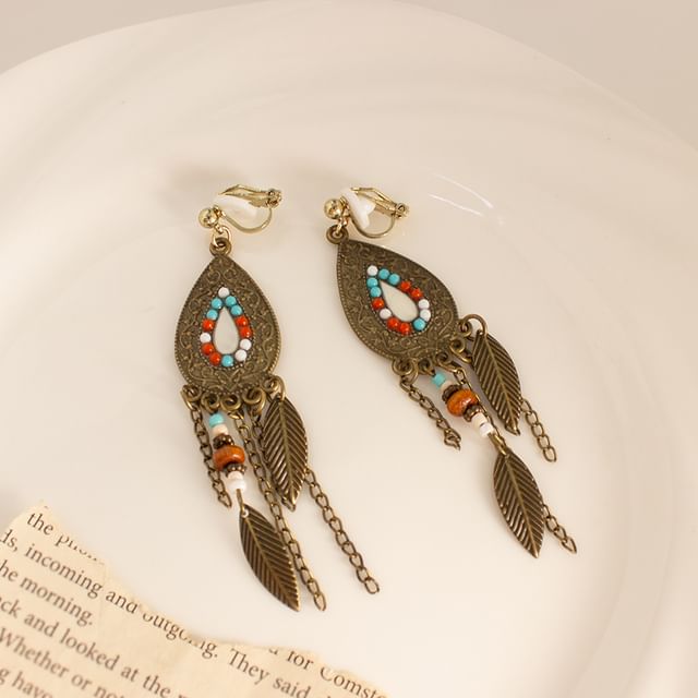 Leaf Alloy Chandelier Earring / Ear Cuff (Various Designs)