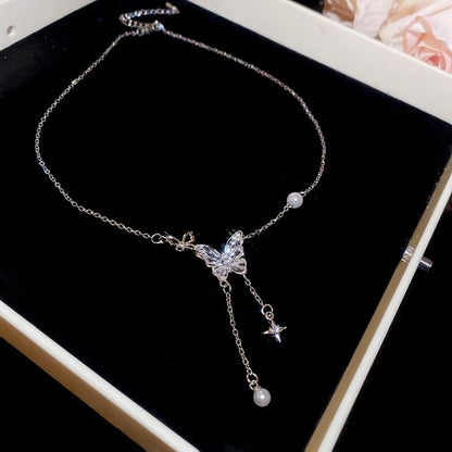 Pendant Faux Pearl Alloy Choker (Various Designs)