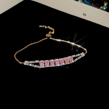 Rhinestone Alloy Bracelet (Various Designs)