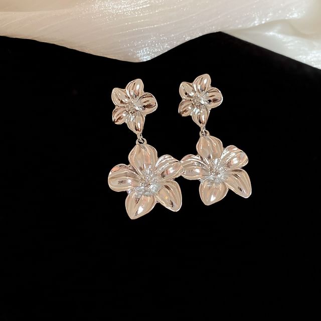 Pendant Drop Necklace Alloy Floral / Earring