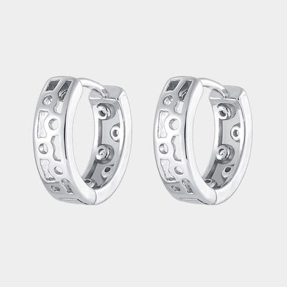 Cutout Alloy Huggie Earring