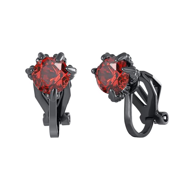 Rhinestone Claw Alloy Leverback Earring Set
