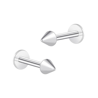 Studded Alloy Barbell Earring