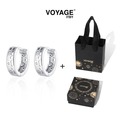 Cutout Alloy Huggie Earring