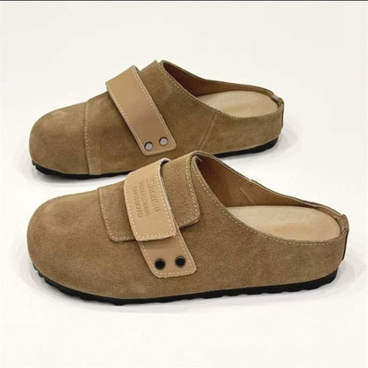 Platform Genuine Leather Mules