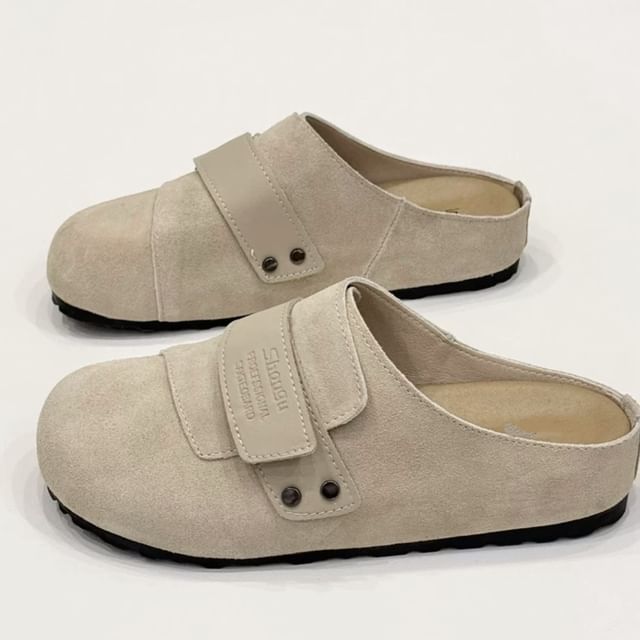 Platform Genuine Leather Mules