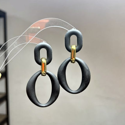 Hoop Acrylic Alloy Dangle Earring