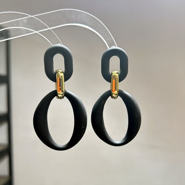 Hoop Acrylic Alloy Dangle Earring