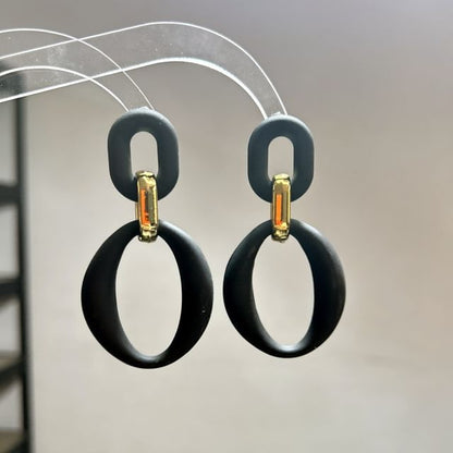 Hoop Acrylic Alloy Dangle Earring