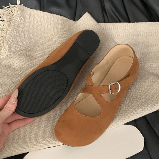 Criss Cross Hidden Wedge Mary Jane Shoes