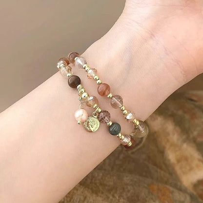Faux Gemstone Alloy Bracelet (Various Designs)