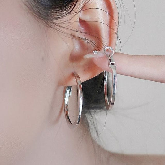 Alloy Hoop Earring