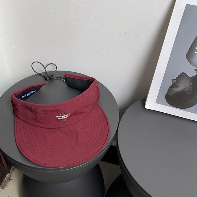 Embroidered Quick Dry Sun Visor