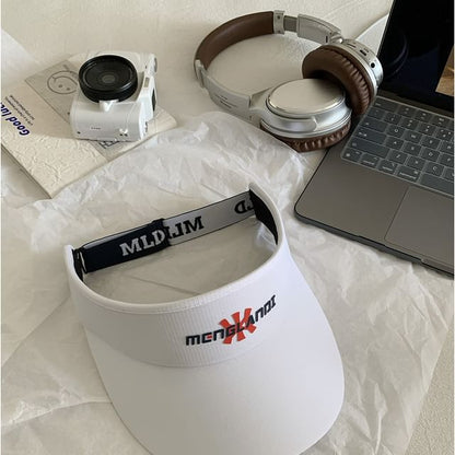 Lettering Embroidered Sun Visor