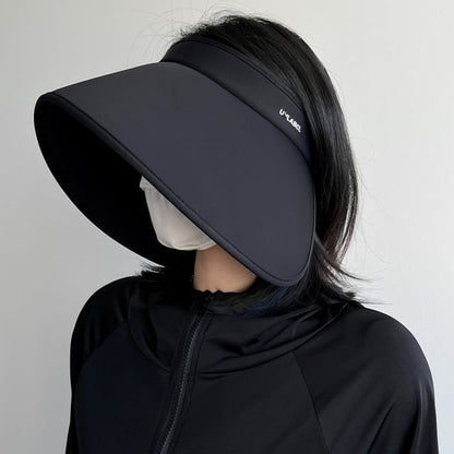 Lettering Wide Brim Sun Hat