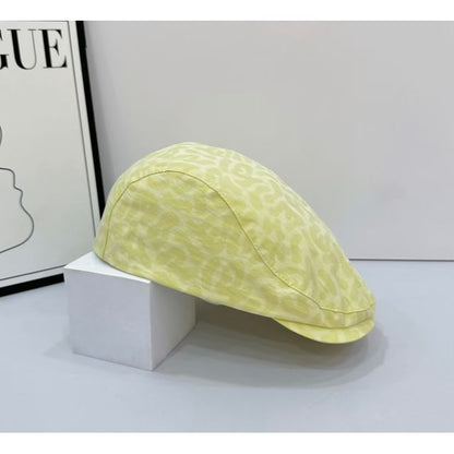 Leopard Print Flat Cap