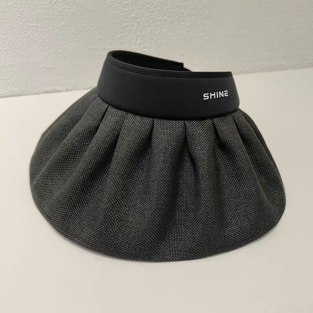 Lettering Ruffle Sun Hat