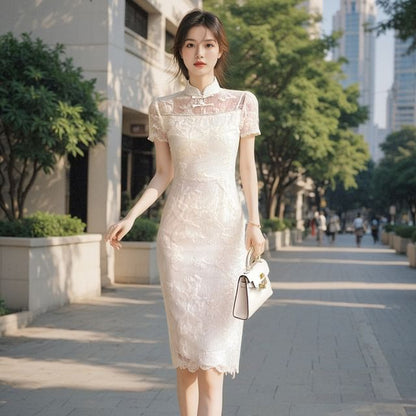 Panel Jacquard Sheath Qipao (Various Designs)