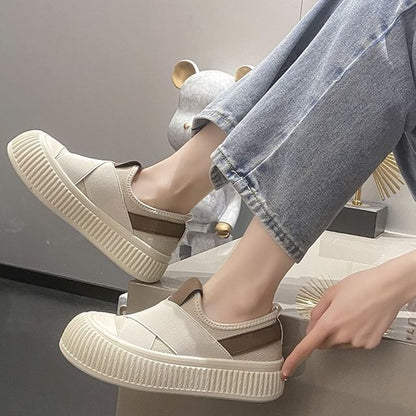 Platform Mesh Slip-On Sneakers