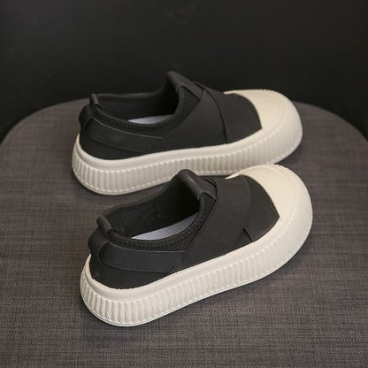 Platform Mesh Slip-On Sneakers