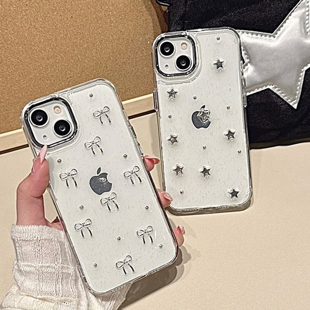 Bow / Star Bead iPhone Case