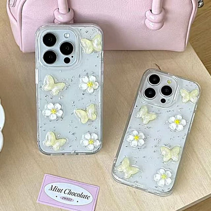 Glitter Floral iPhone Case