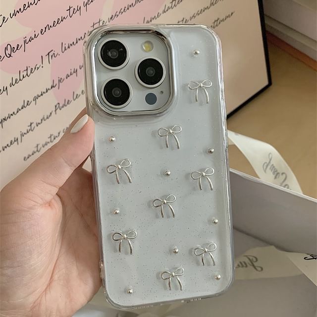 Bow / Star Bead iPhone Case