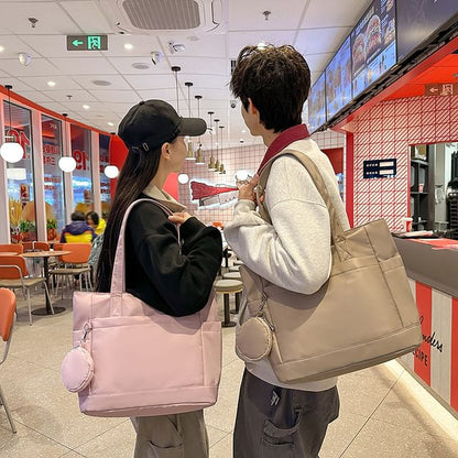 Set: Plain Tote Bag + Coin Purse